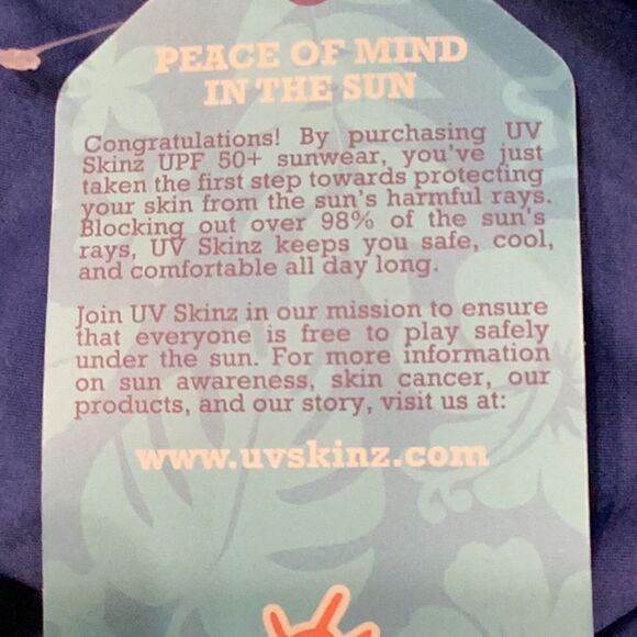 NWT Long Sleeve Half Zip Swimsuit UV Skin Blue Size 3X UPF 50+ Rash Guard - Picture 8 of 12